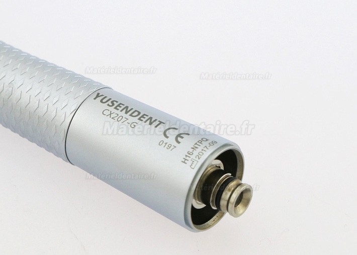 YUSENDENT® CX207-GN-TP Turbine à LED Bouton Poussoir Tête Torque NSK Compatible (Coupleur Rapide Non Inclus)